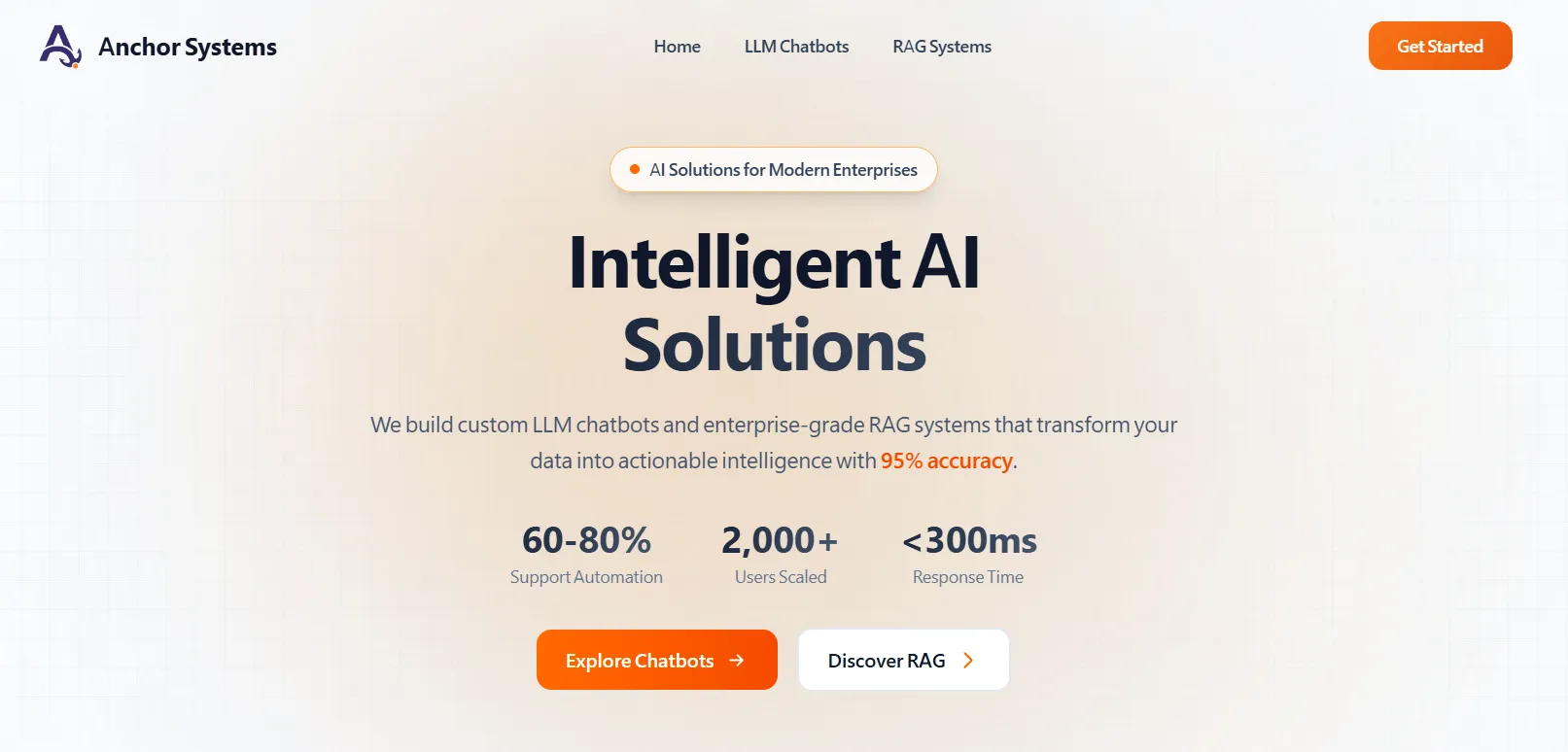 Anchor Systems - AI Solutions for Modern Enterprises